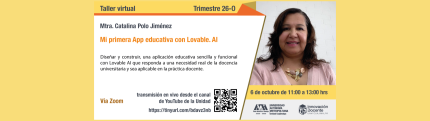 Imagen de Taller Virtual, Mi primer App educativa con LovableIA