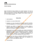 Orden del día CUA-33-09