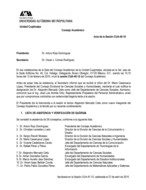 Acta de la sesión CUA-45-10