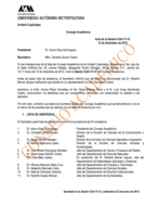 Acta de la sesión CUA-73-12