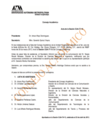 Acta de la sesión CUA-77-13