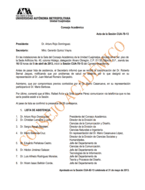 Acta de la sesión CUA-78-13