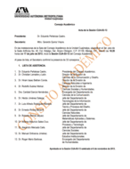 Acta de la sesión CUA-93-13