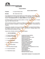 Acta de la sesión CUA-96-13