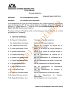 Acta de la sesión CUA-106-14