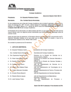 Acta de la sesión CUA-108-14