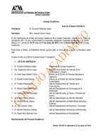 Acta de la sesión CUA-99-14
