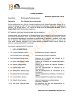 Acta de la sesión CUA-114-15