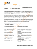 Acta de la sesión CUA-115-15