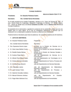 Acta de la sesión CUA-117-15