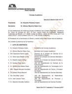 Acta de la sesión CUA-131-17