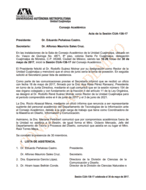 Acta de la sesión CUA-136-17