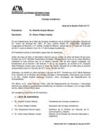 Acta de la sesión CUA-141-17