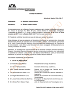 Acta de la sesión CUA-146-17