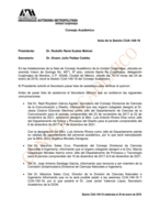 Acta de la sesión CUA-149-18