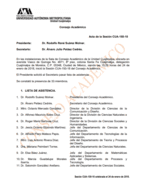 Acta de la sesión CUA-150-18