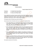 Acta de la sesión CUA-151-18