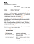 Acta de la sesión CUA-153-18