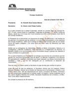 Acta de la sesión CUA-156-18