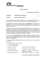 Acta de la sesión CUA-176-21