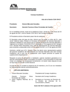 Acta de la sesión CUA-184-21