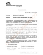 Acta de la sesión CUA-199-22