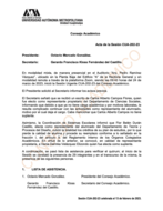 Acta de la sesión CUA-202-23