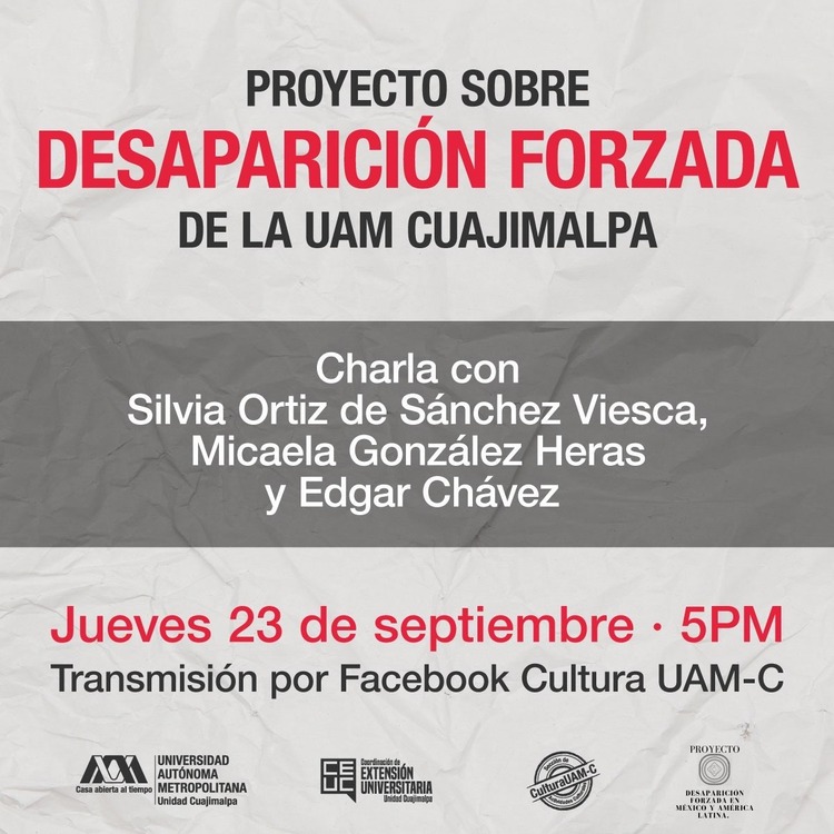 Cartel Desaparición Forzada