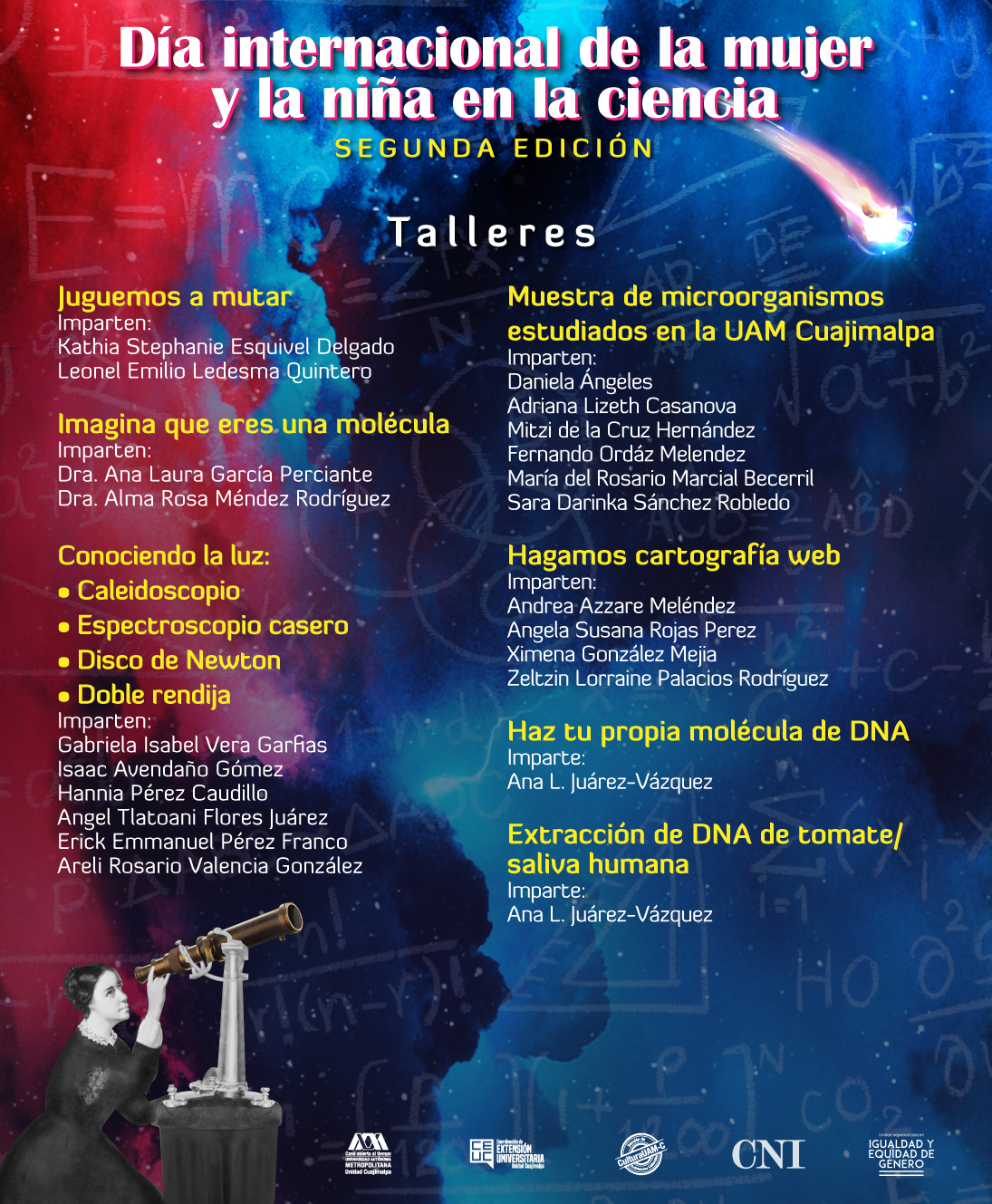 mujeres ciencia talleres