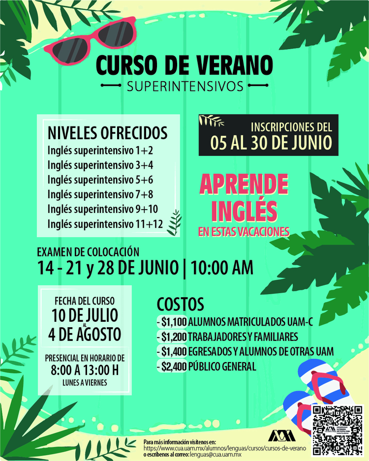 Flyer del Curso Verano Superintensivo