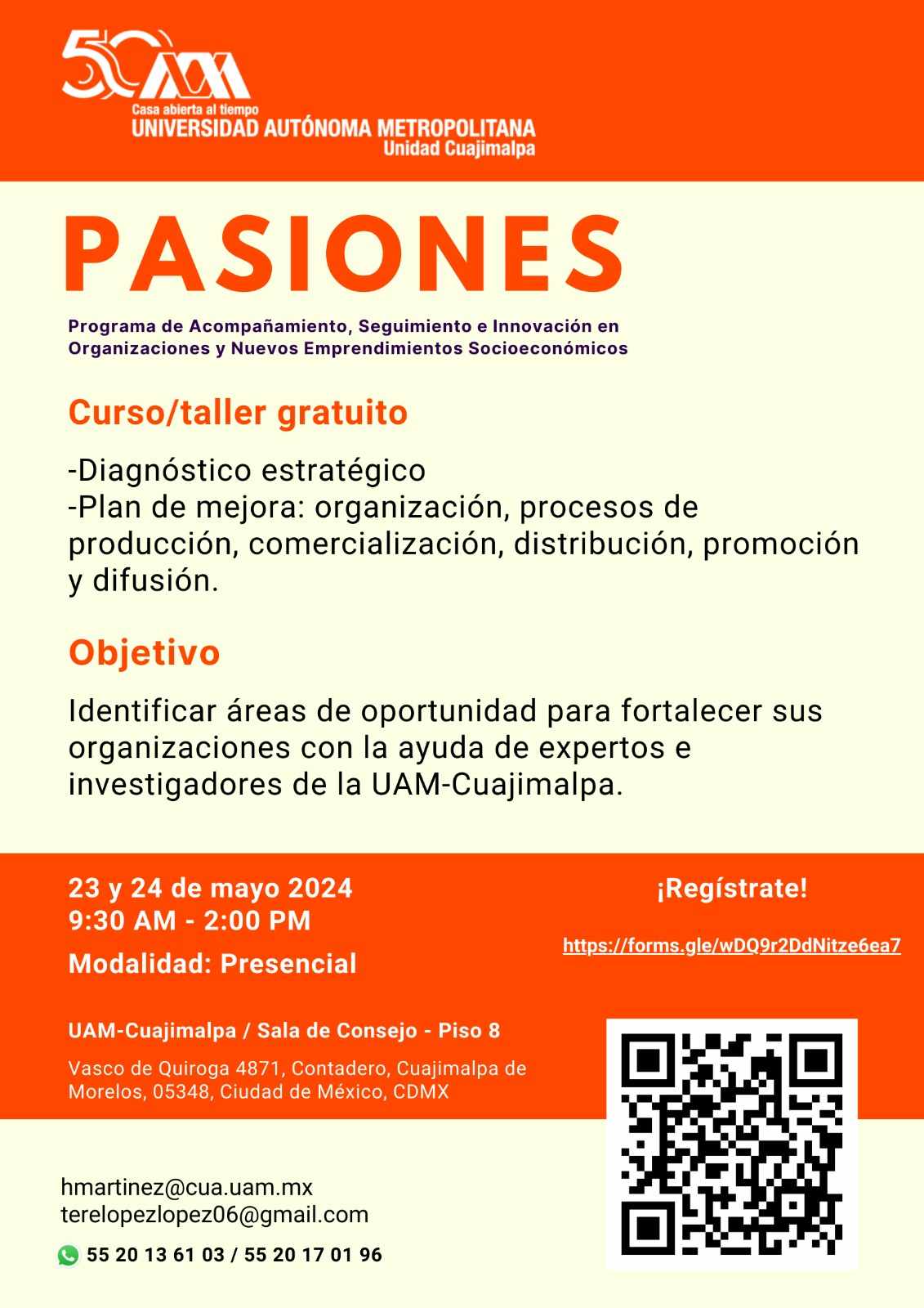 Curso Taller Pasiones 2024