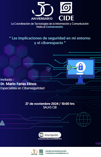 CIDE conversatorio Ciberseguridad