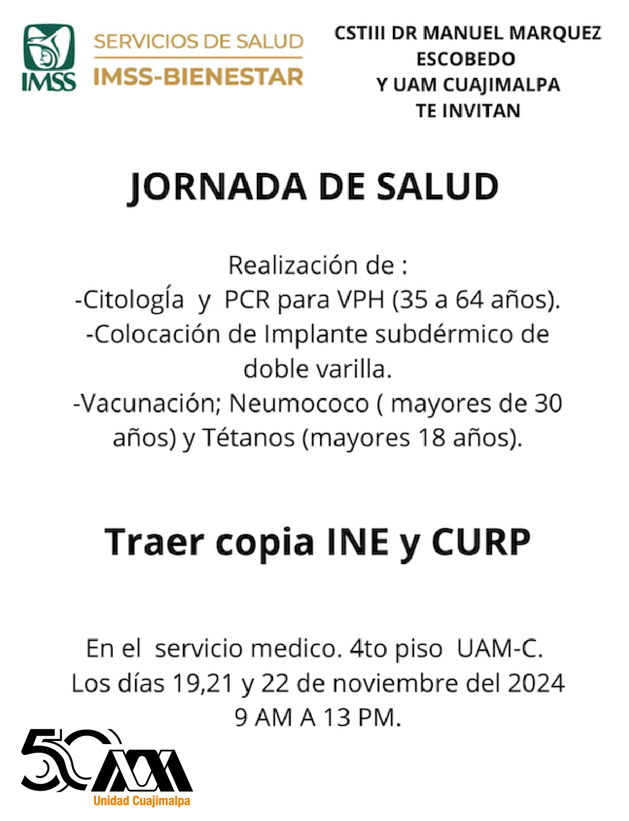 Jornada de Salud UAM 2024