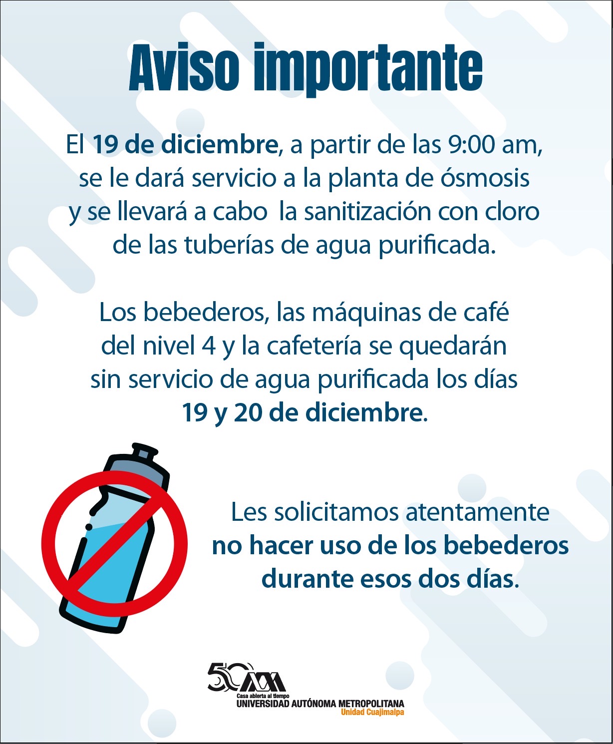 aviso importante